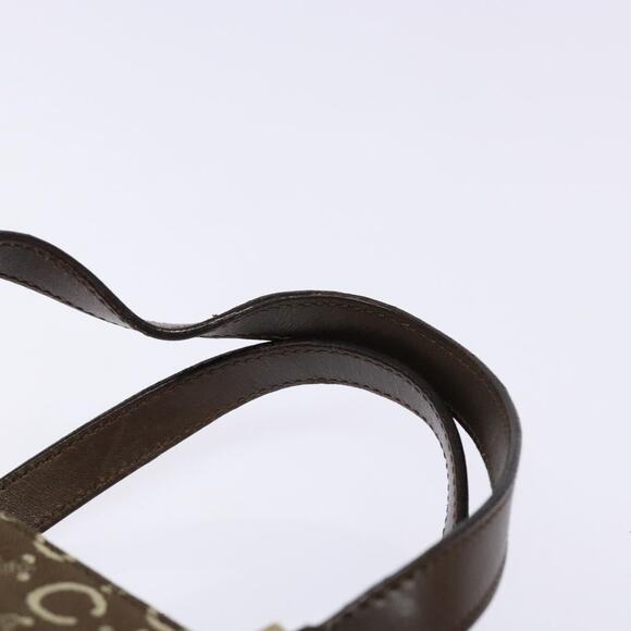 CELINE C Macadam Canvas Hand Bag Brown Gold - Picture 8 of 13